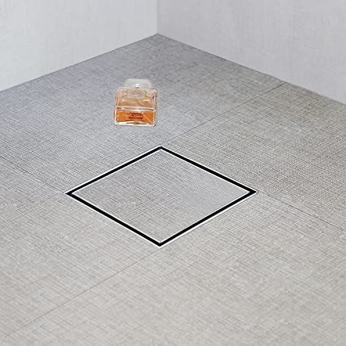 Black Square Tile Insert Drain - Image 3