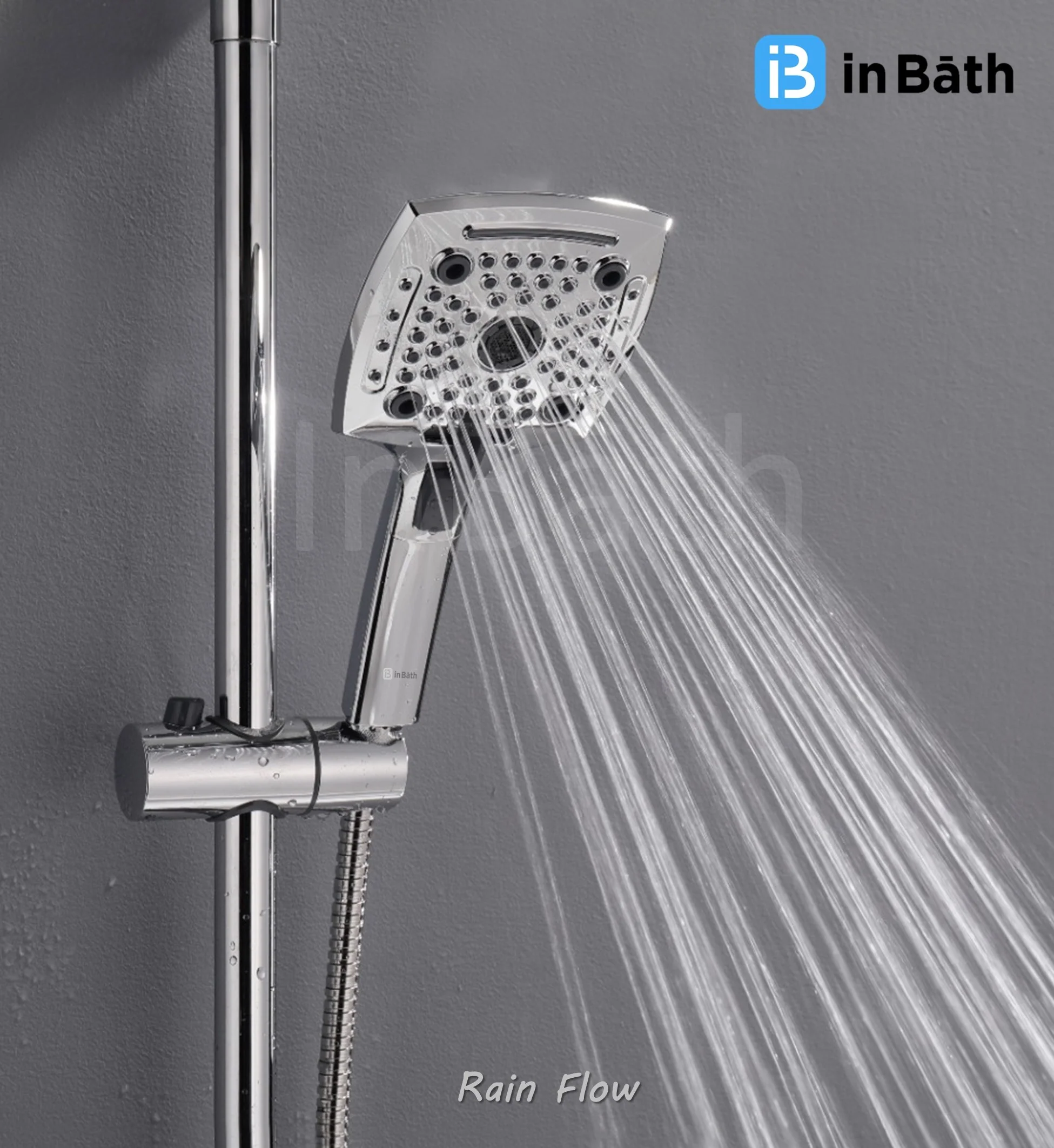 Aviator 5 Flow Hand Shower With 1.5 Mtr SS Pipe & Hook - Image 6
