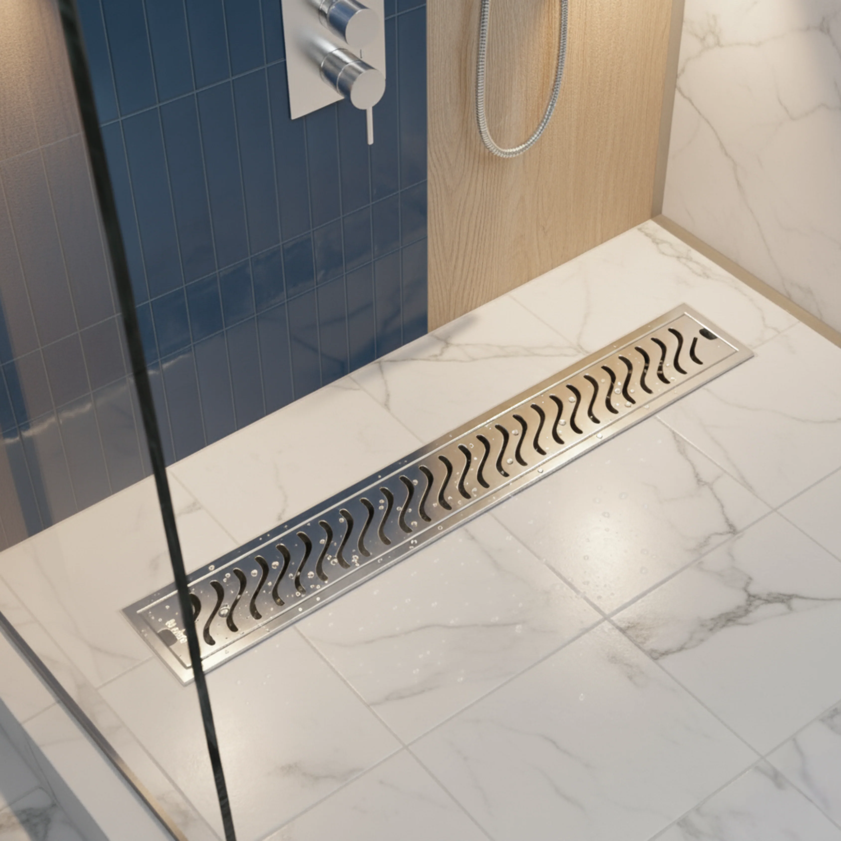 InBath Elite Wave Shower Drain Channel with Collar (SS 304) - Image 6