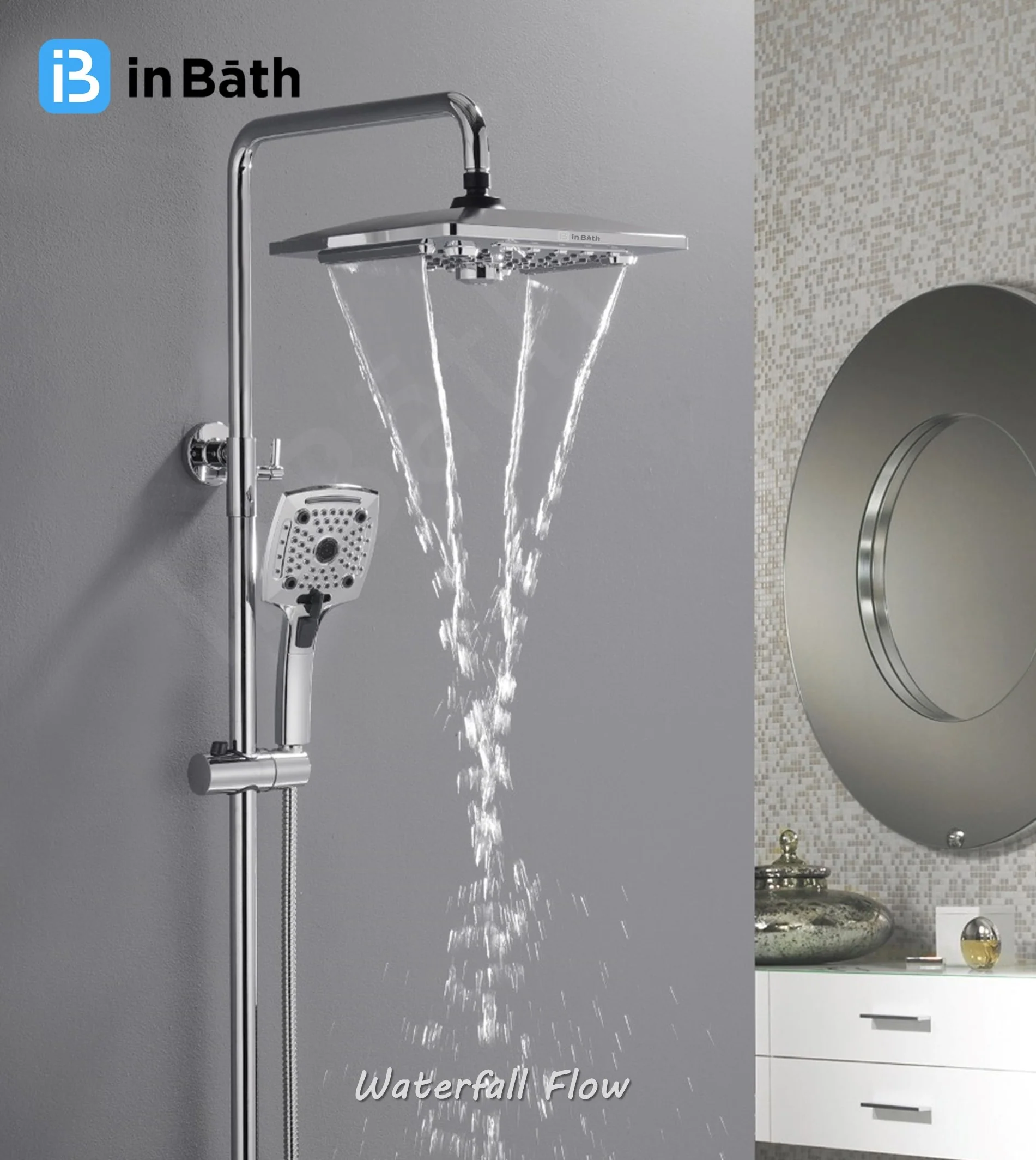 Elevate 10X10 Inches Multi function Shower - Image 5
