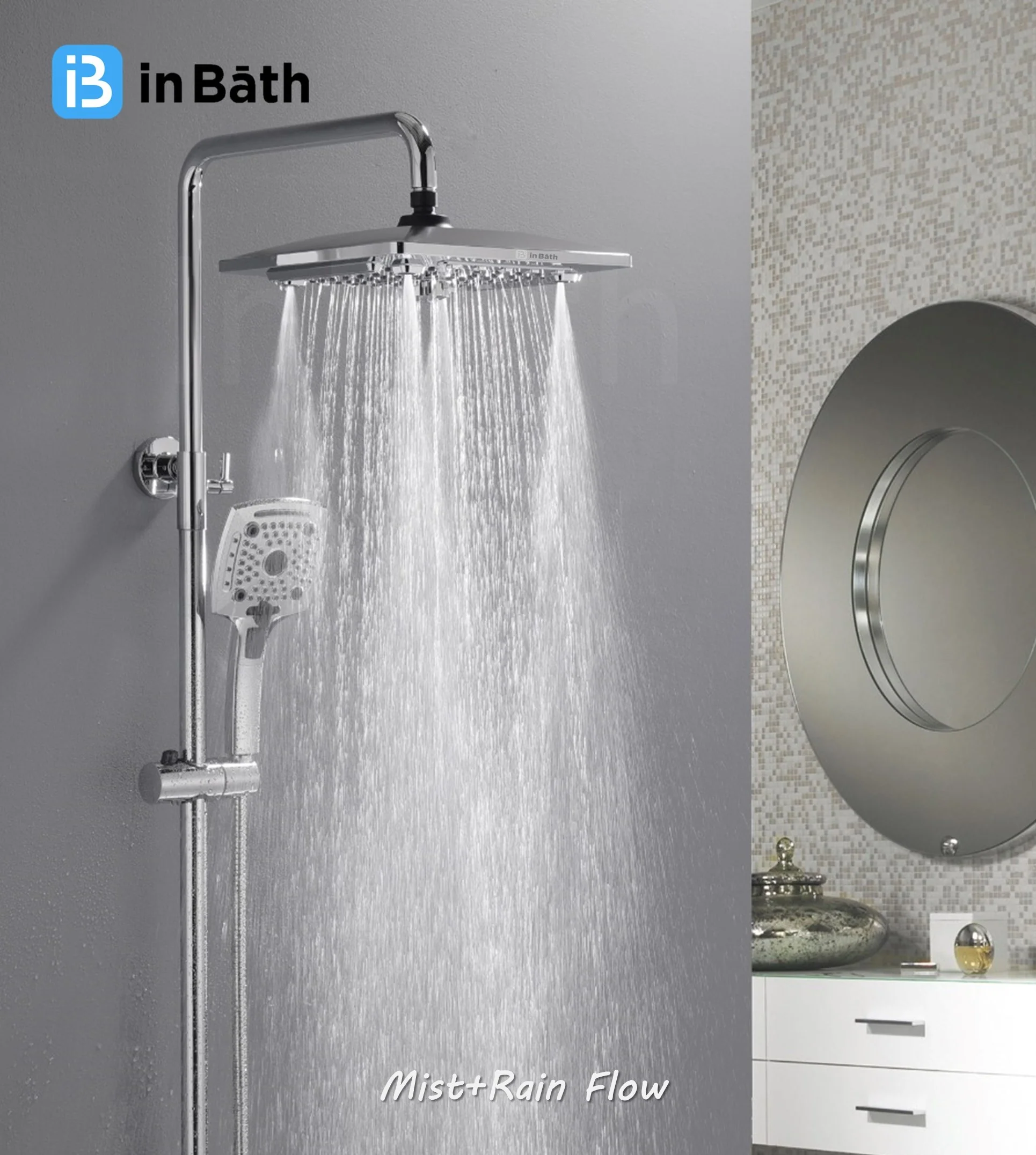 Elevate 10X10 Inches Multi function Shower - Image 7