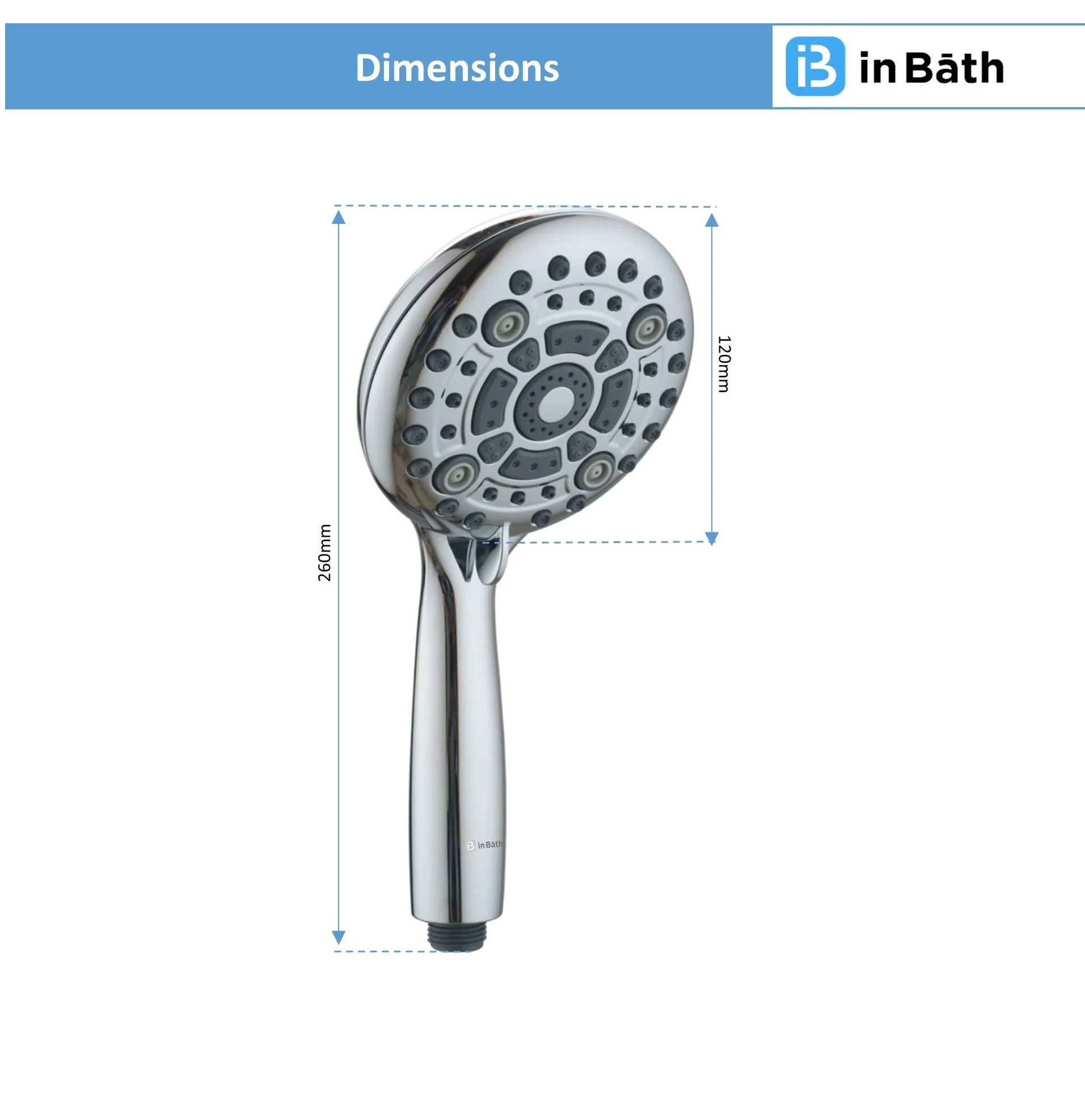 Wiser Multi Flow Hand Shower With SS Pipe & Hook - Image 4