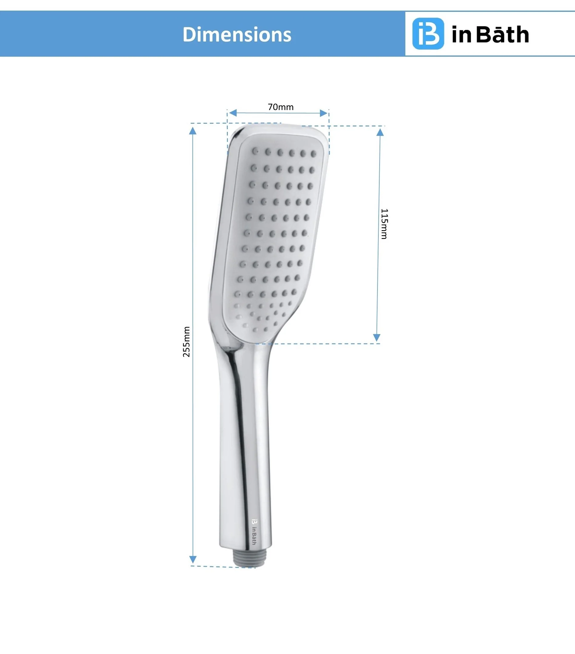 Spike Hand Shower With SS Flexible Pipe & Hook - Image 4