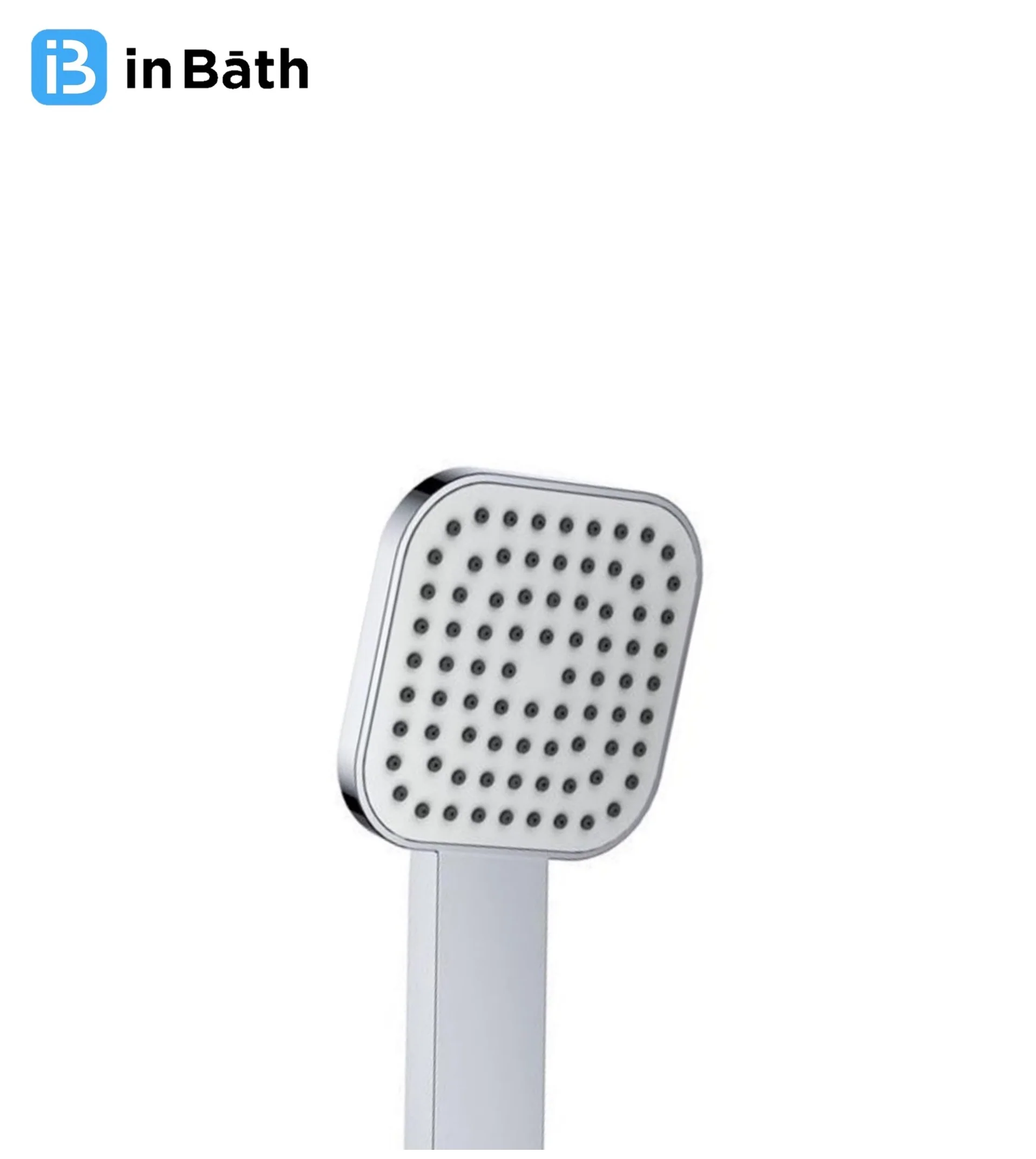 Square Hand Shower with SS Flexible Pipe & Hook - Image 2