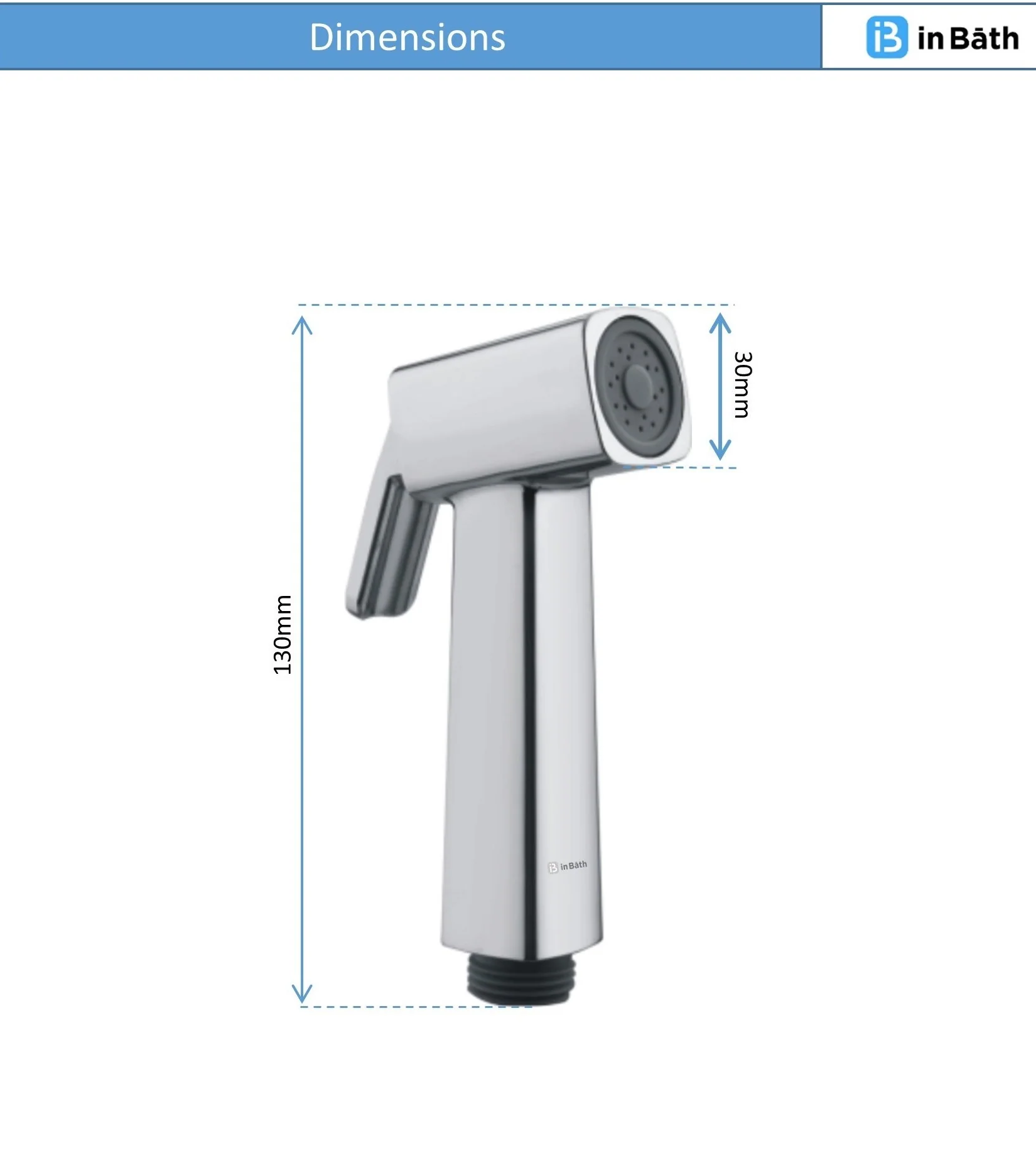 Kubix Health Faucet With Hose Pipe & Wall Hook - Image 4