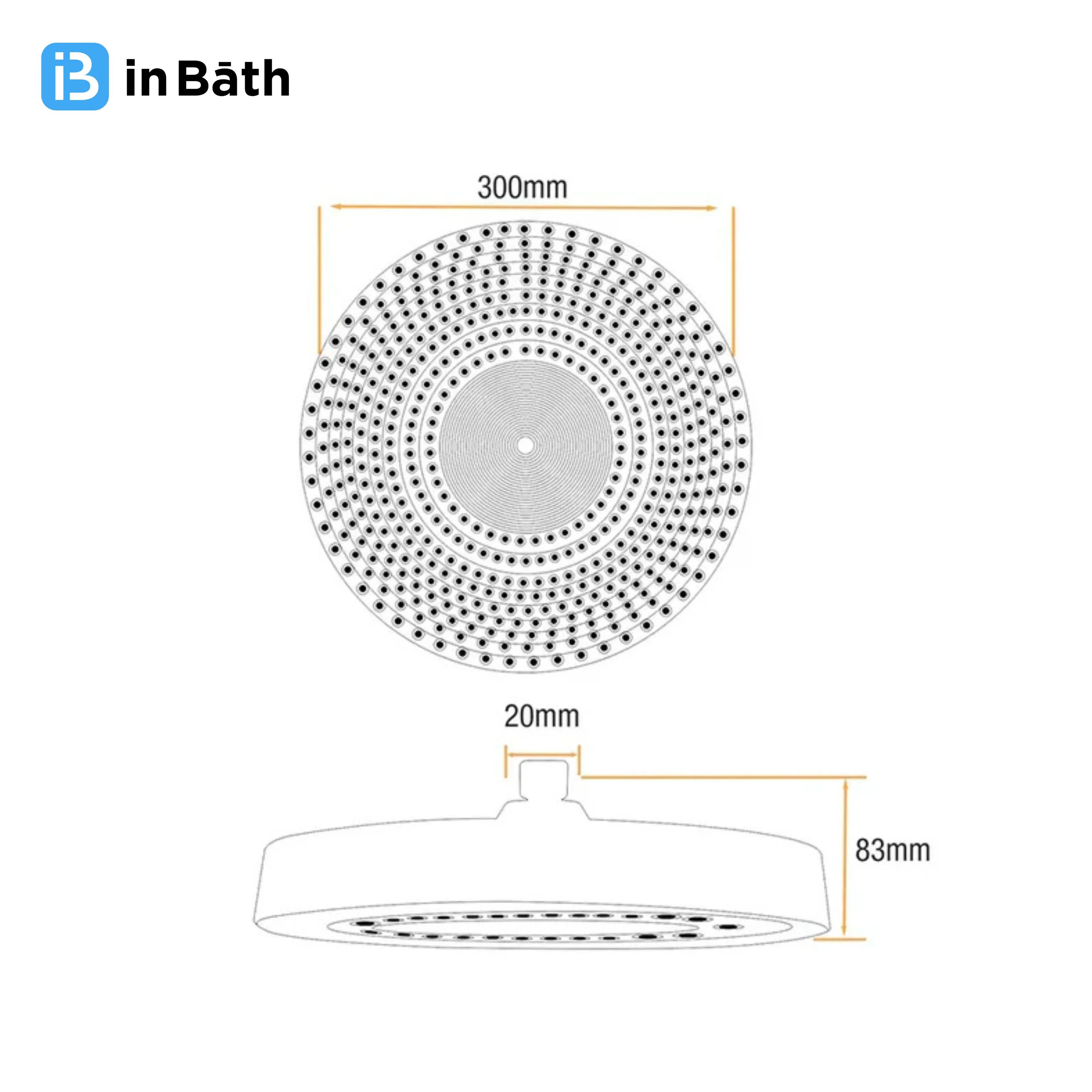 Levelz 12 Inches Round ABS Overhead Shower - Image 5
