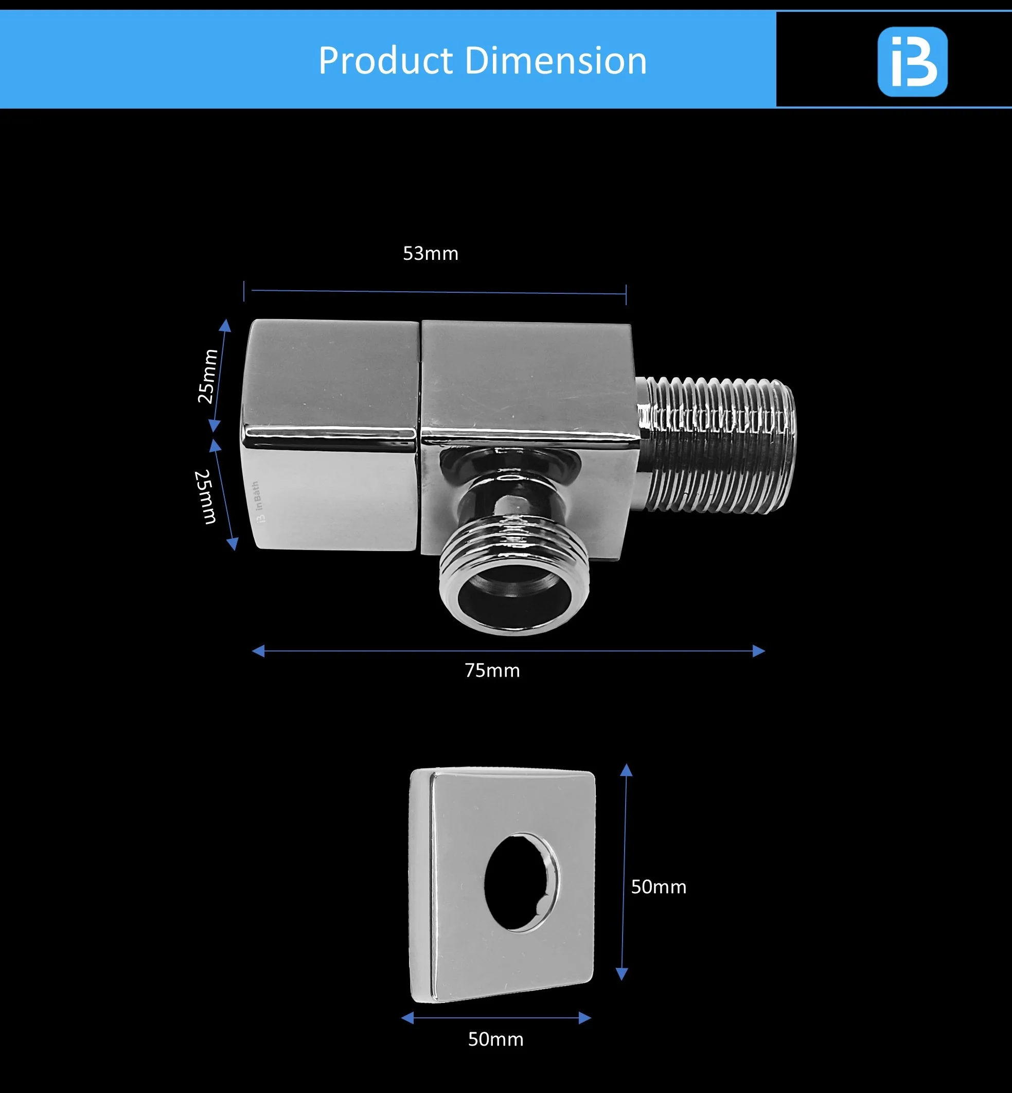 Square Angle Valve For Bathroom & Kitchen - Image 4