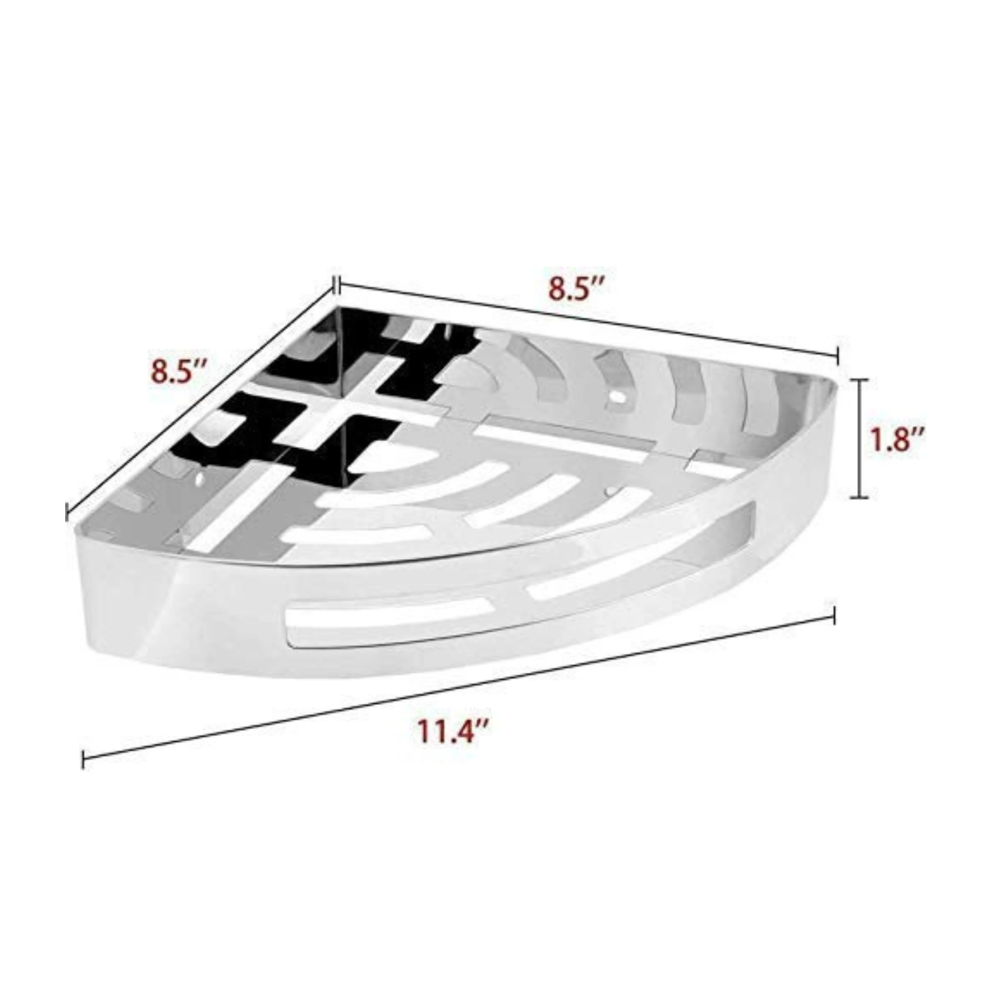 SS 304 Grade Bathroom Corner Shelf - Image 4