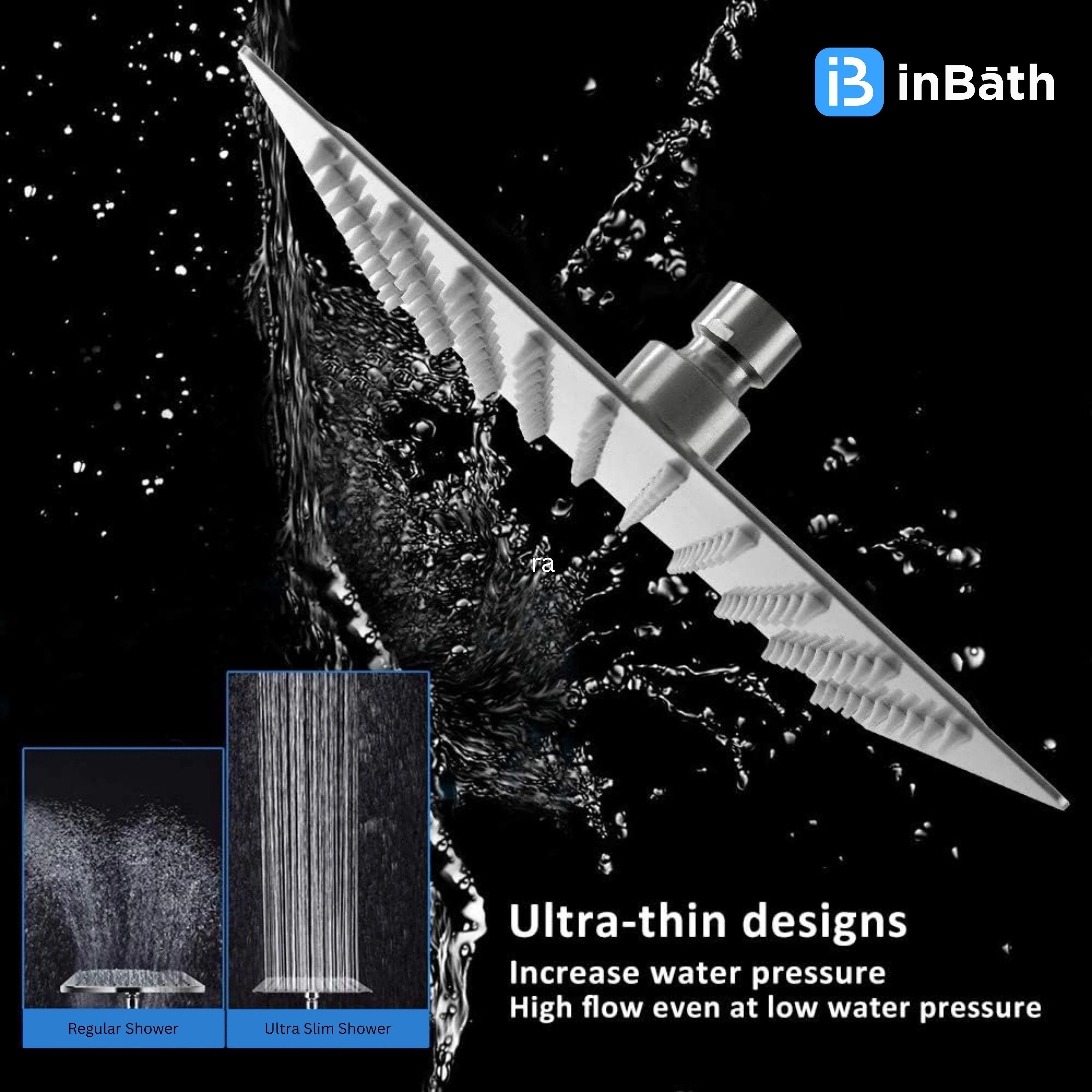 Heavy Ultra Slim Square Overhead Shower (SS 304 Grade) - Image 3